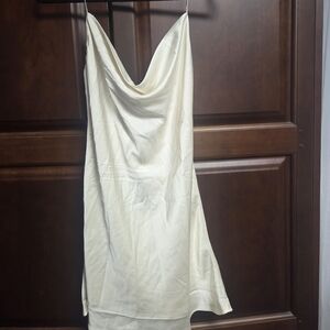 Elegant Cream Slip Dress